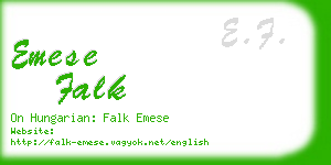 emese falk business card